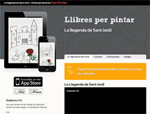 Tablet Screenshot of lallegendadesantjordi.llibresperpintar.cat